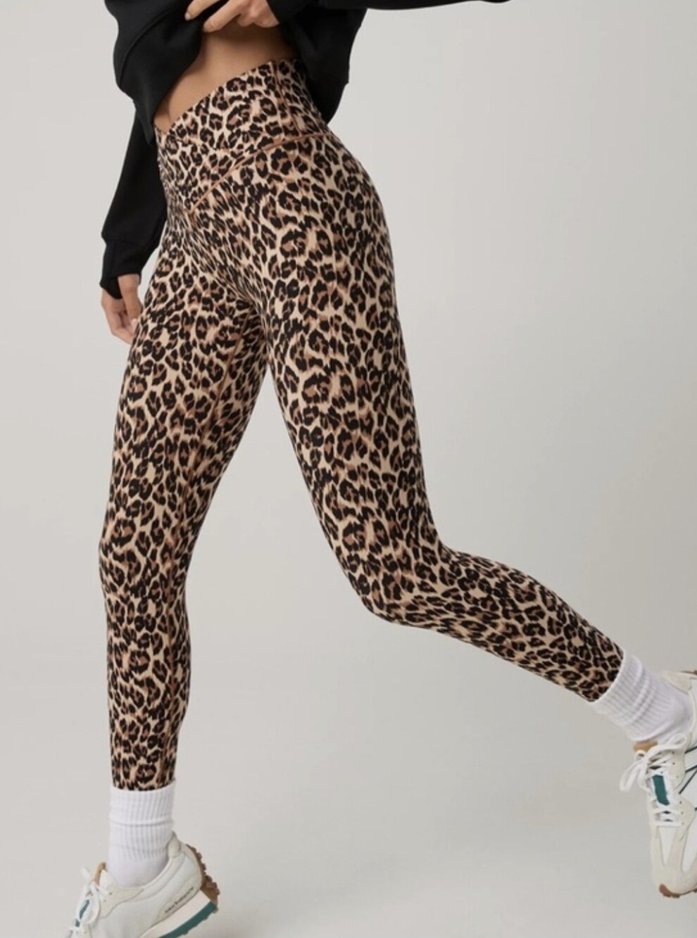OFFLINE By Aerie Real Me High Waisted Crossover 7/8 Legging- Leopard